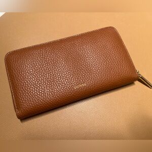 Cuyana Caramel Leather Wallet